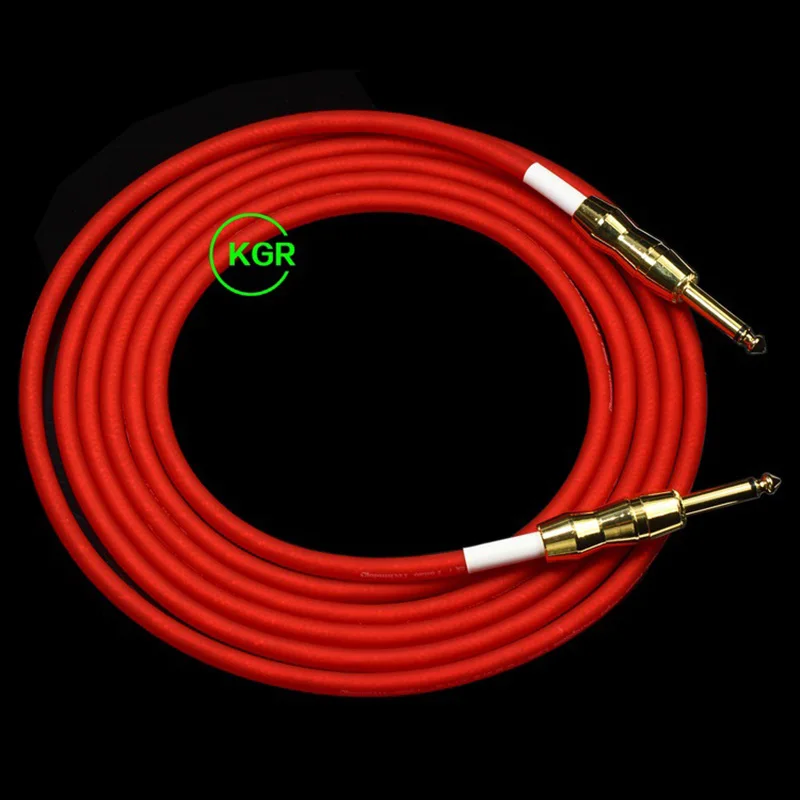 Гитарный кабель Kgr с настоящим посеребренным покрытием гитарный шумоподавлением
