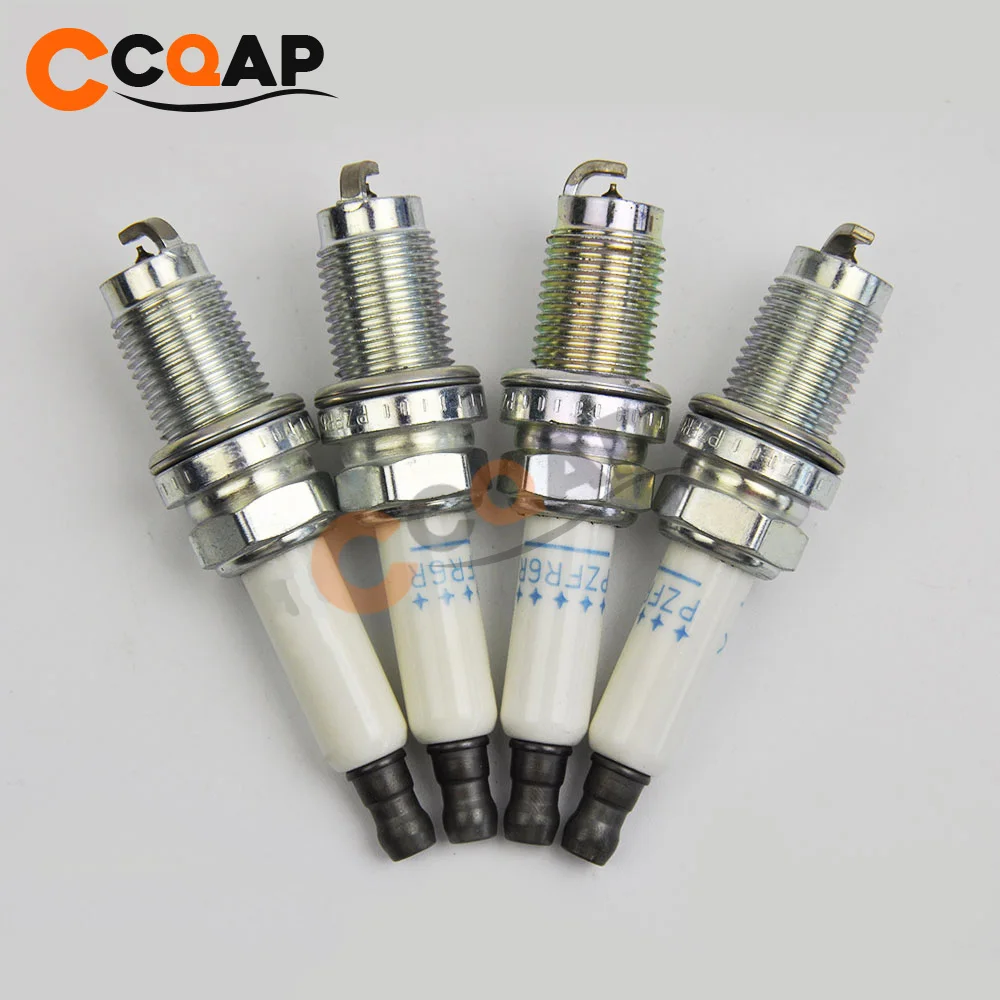 4 шт./лот PZFR6R 5758 Лазерная иридиевая Свеча зажигания для A1 A3 Passat EOS Skoda Seat PZFR6R5758|Свечи