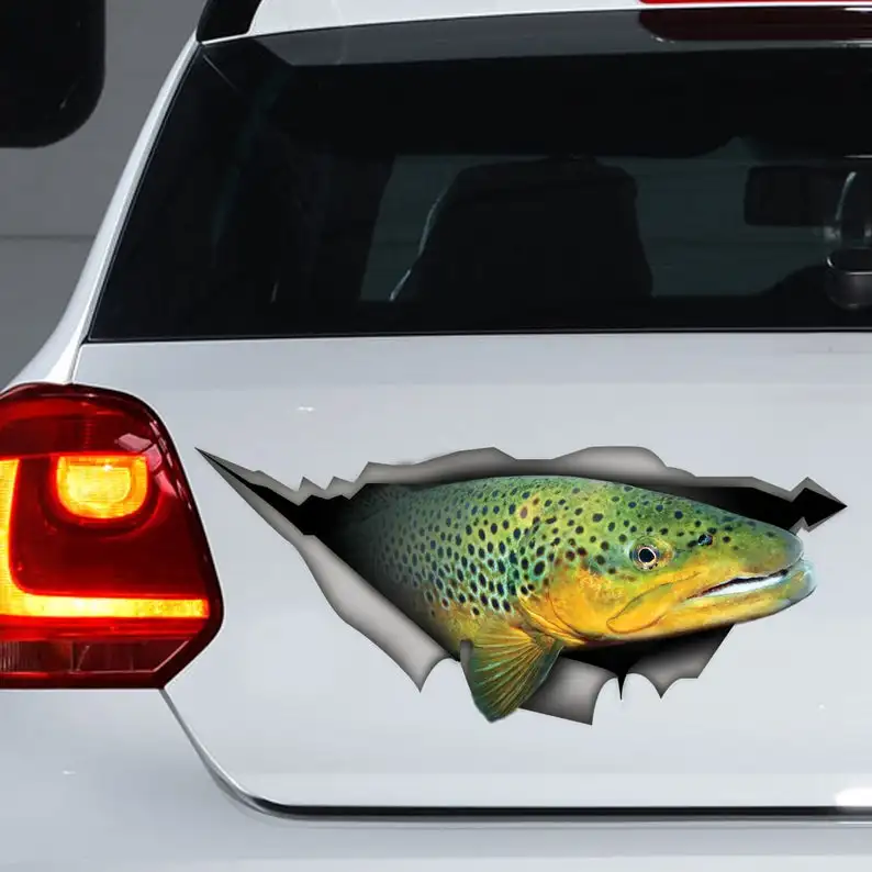 

Trout car decal, Trout magnet, Trout sticker, Fishing decal