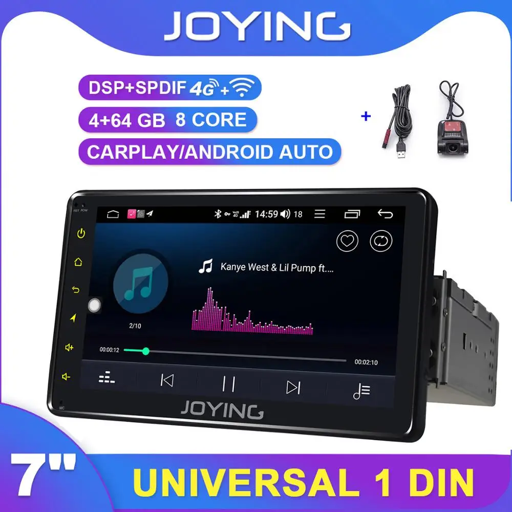 7 дюймовый 1Din универсальный Android Авторадио плеер GPS DSP SPDIF зеркальная связь