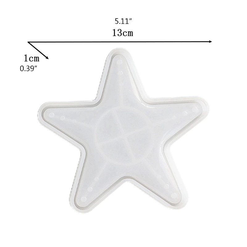 

DIY Crafts Stars Shape Tray Epoxy Resin Mold Serving Board Plate Silicone Mould