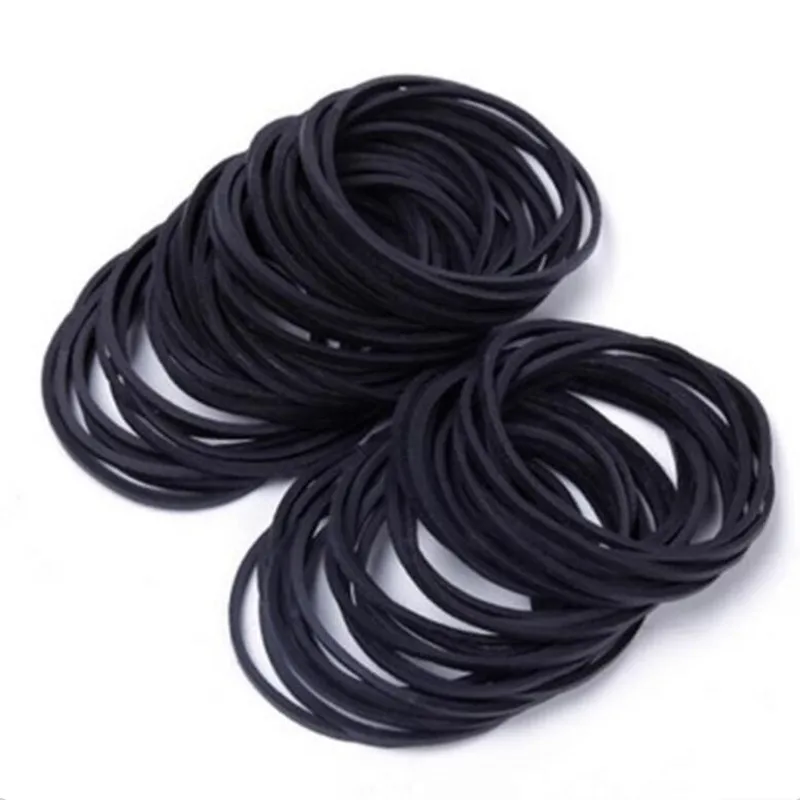 

Black Rubber Band Tapes Fasteners Elastic Bands Office Students School Stationery Supplies Rubber Band for Hair Crafts 38mm*14mm