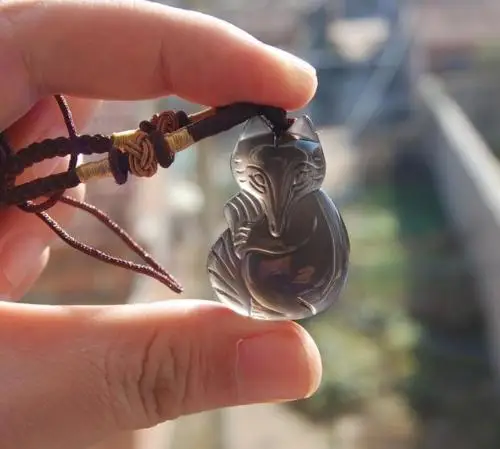 LETSFUN Изящные Ювелирные изделия натуральный ледяной обсидиановый камень ручная