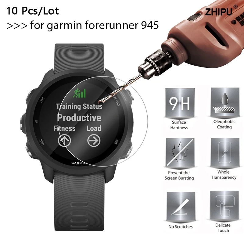 10 шт./лот 9H Премиум Закаленное стекло для Garmin forerunner 945 Защитная пленка экрана FR