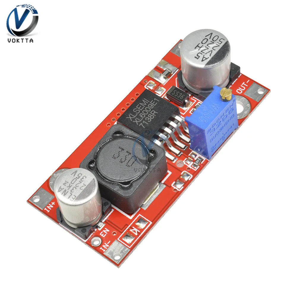 Регулируемый Модуль преобразователя мощности XL6009 DC LM2577|Трансформаторы| |