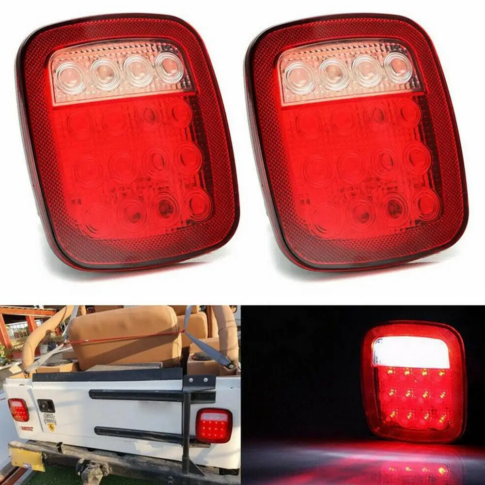 HiMISS 2 шт. квадратный стоп 12 В поворотный задний фонарь запасной водонепроницаемый
