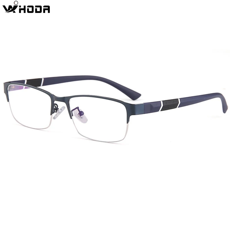 

Male Titanium Alloy Business Glasses Frames, TR90 Temple Half Frame Men's Hyperopia Presbyopia Optical Glasses Frame