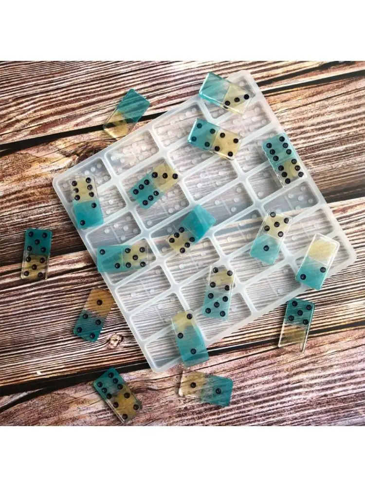 28 полостей силиконовые домино игра эпоксидная смола форма Fun Art Craft F3MF|Инструменты