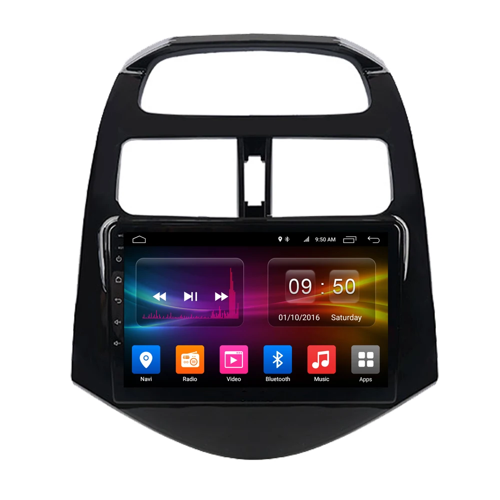 RoverOne Android 10 Автомобильная Мультимедийная система для Chevrolet Spark 2010 - 2014 Beat Octa Core 4G + 64G