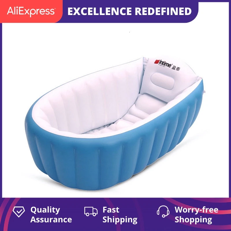 Детская ванна надувная складной воздушный бассейн портативная Толстая раковина