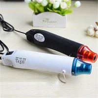 220v 300w diy pneumatic gun hold portable soft ceramics rubber stamp heat gunned air blower fast shrink wrapping hair dryer tool