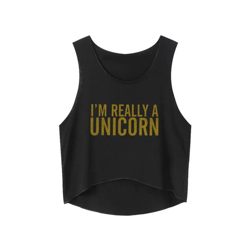 

Letter Print Tank Tops Women Solid Color Camisole Casual Cotton Sleeveless Vest Sport Navel Female Crop Top Streetwear