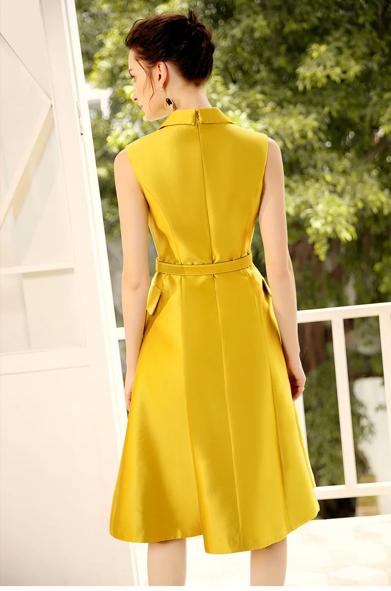 Роскошная Высококачественная Офисная Женская одежда двубортное ТРАПЕЦИЕВИДНОЕ