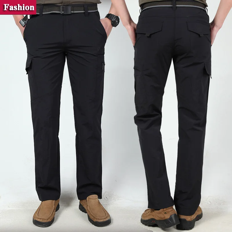 Мужские брюки-карго LOMAIYI летние в Военном Стиле быстросохнущие брюки для мужчин