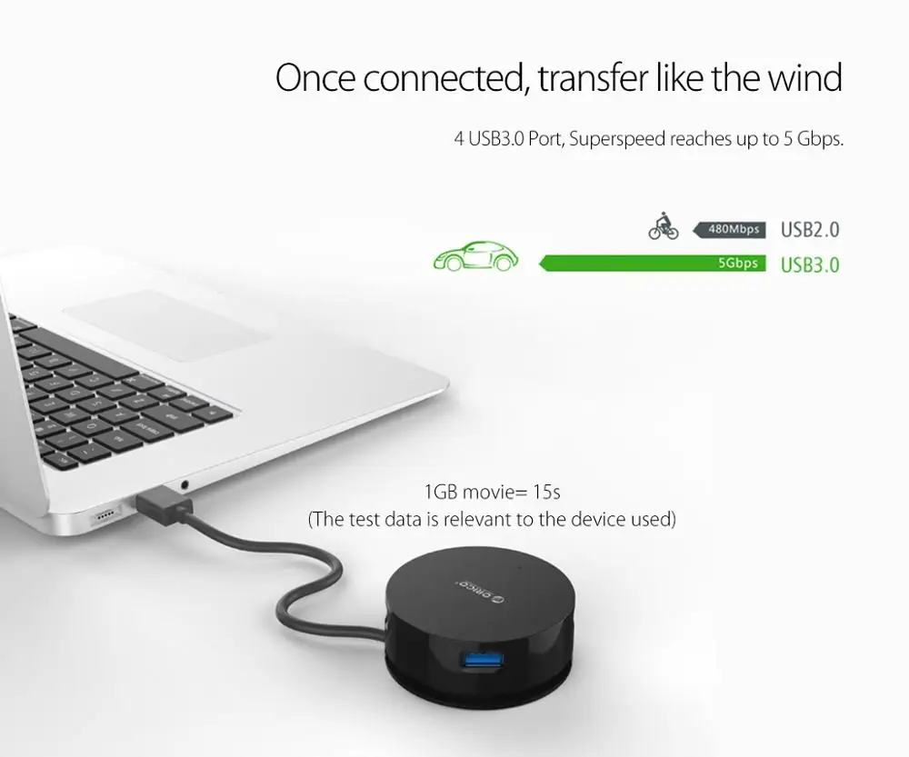 Концентратор USB 3 0 ORICO с 4 портами высокоскоростной сплиттер OTG адаптер портом