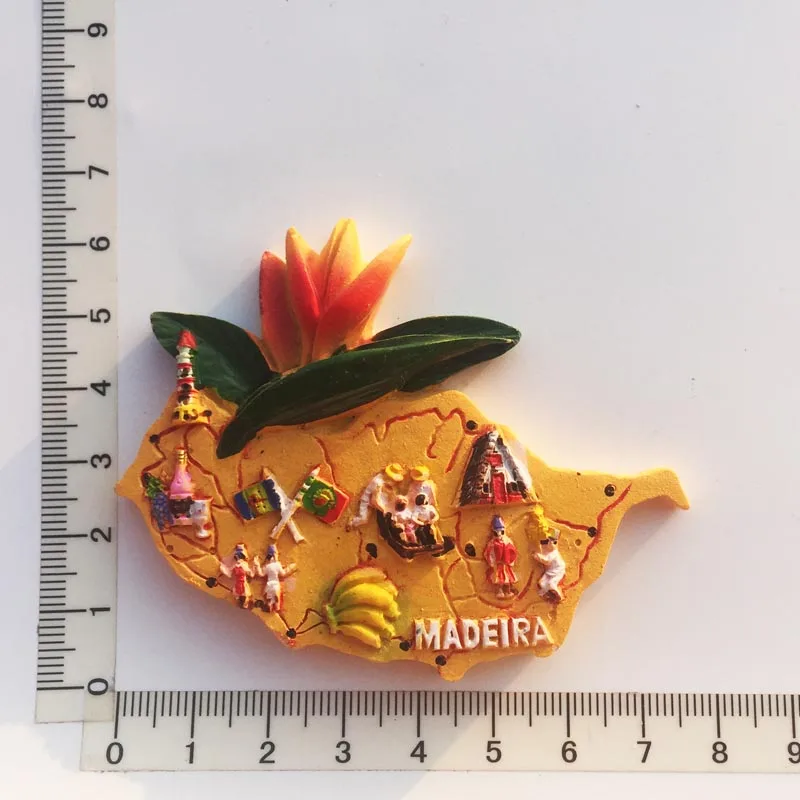 

World Cultural Landscape Fridge Magnet Souvenir Dominican Madeira Decor