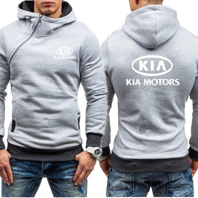 

2020 Men Hoodies for KIA Car Logo Print Casual HipHop Harajuku Long Sleeve Fleece warm Hooded Sweatshirts Mens zipper Jacket