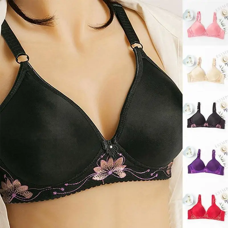 

No Steel Ring Gathered Underwear Women's Large Size Free Anti-sagging Breathing Wire Seamless Bra Bra Comfortable Adjustabl R6R6