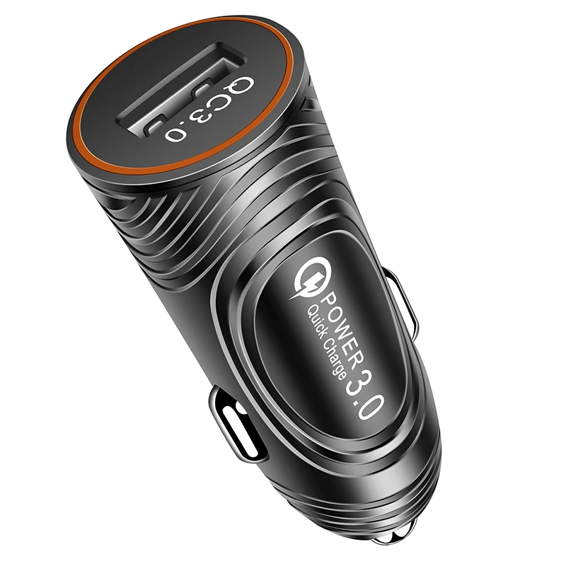 QC 3 0 Автомобильное зарядное устройство USB мини портативное быстрое для Samsung S10 S9