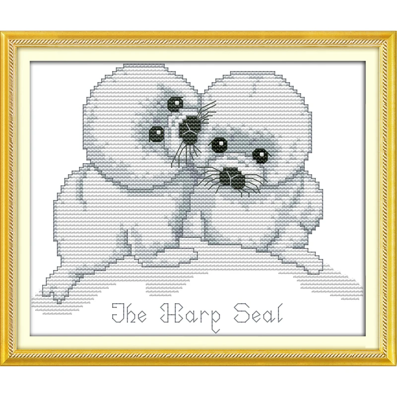 

Everlasting Love Seals Chinese Cross Stitch Kits Ecological Cotton Stamped Printed 11CT DIY Gift New Year Decorations For Home