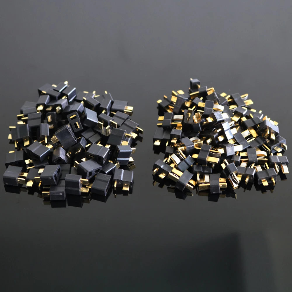 50 пар/лот x черный красный цвет Т-образная вилка RC Lipo батарея Квадрокоптер Мужской