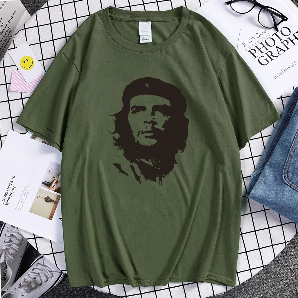 Мужская футболка с принтом Che Guevara Hero 100% хлопок футболки короткими рукавами