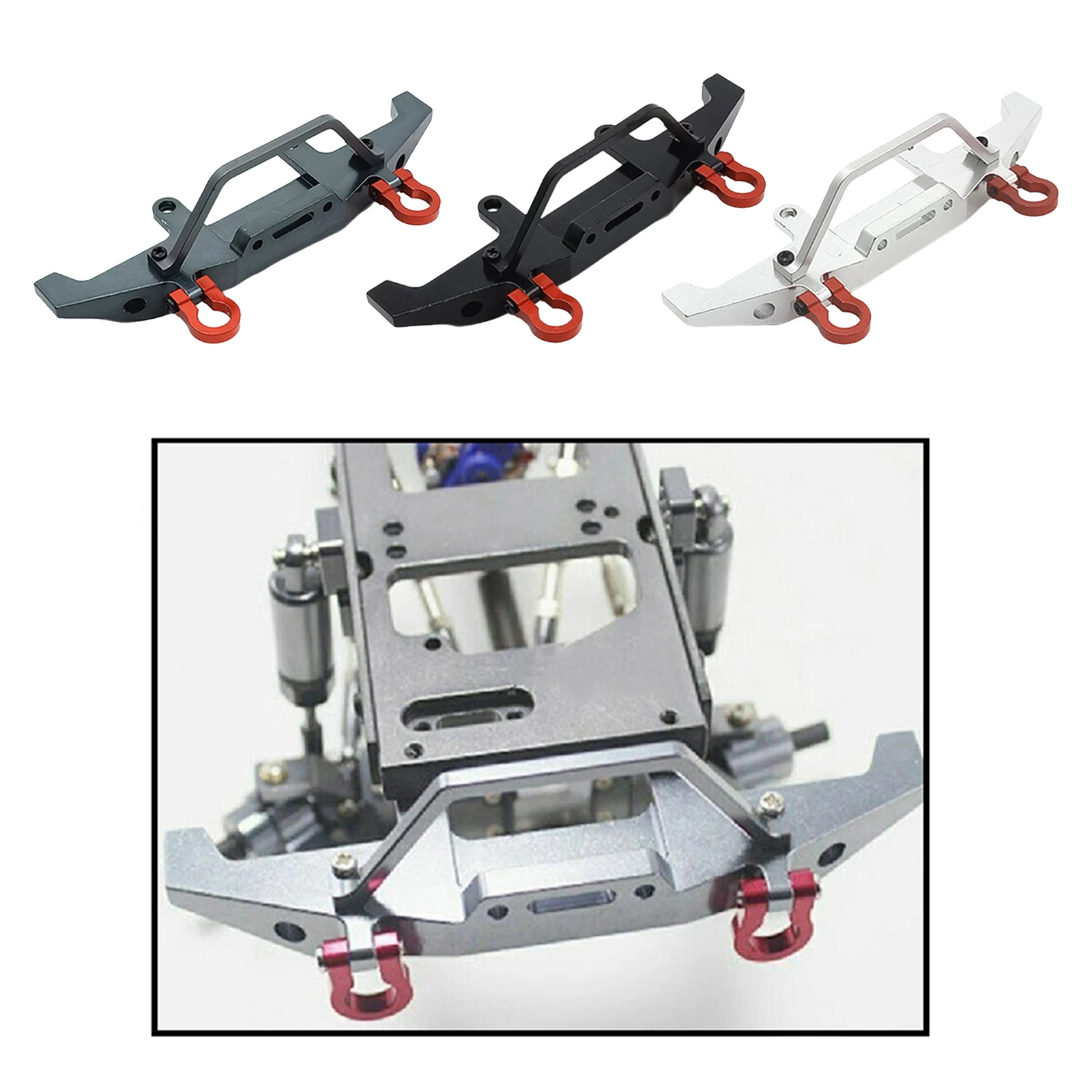 

Металлический передний бампер с прицепом, высококачественный материал для 1/10 RC Crawler WPL C14 C24 части