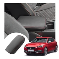 lfotpp car armrest box cover for leon mk4 kl1 kl8 2020 central control armrest storage box pad automotive interior accessories