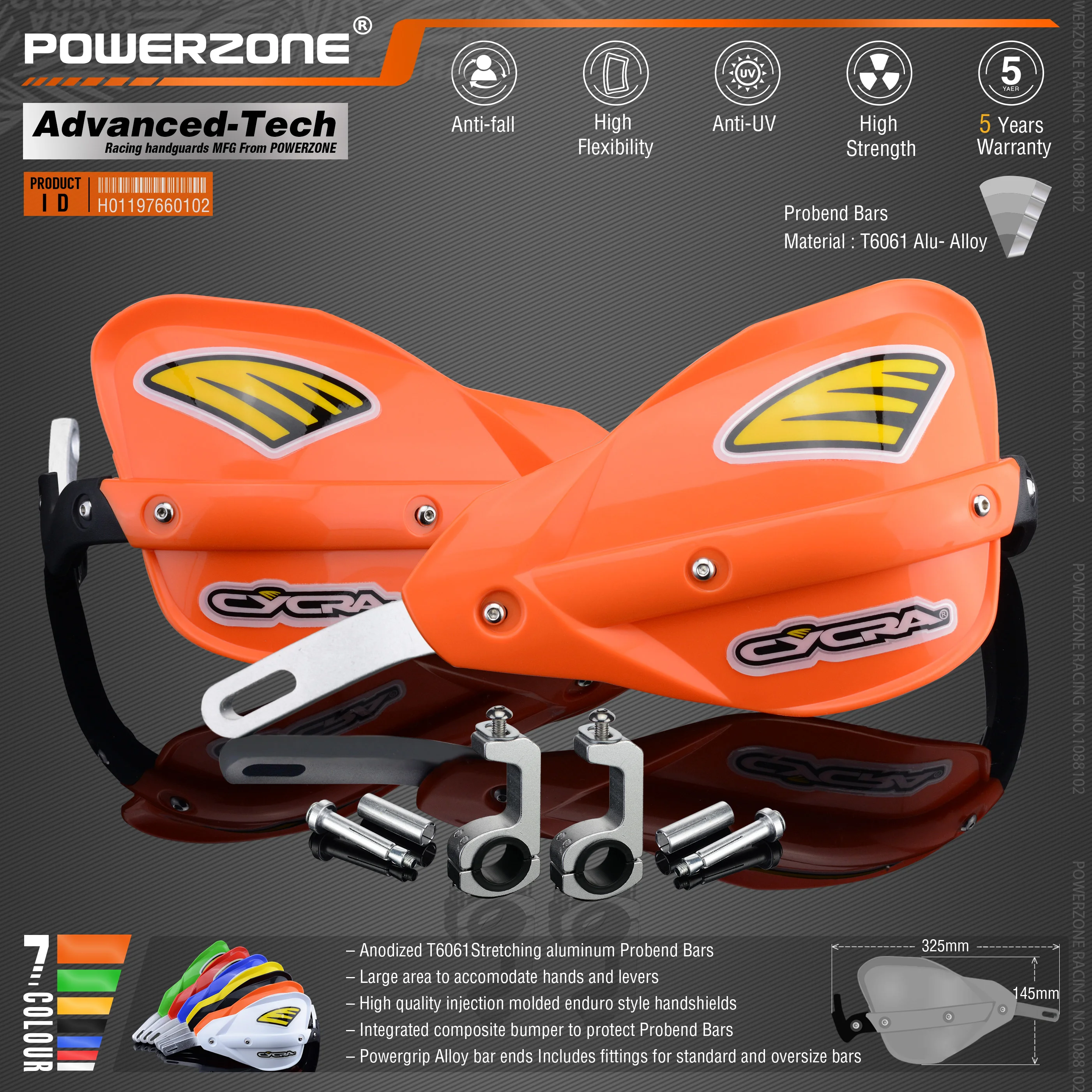 Powerzone Мотоцикл Байк ATV Руль рукавицы для KTM ADV EXC Enduro Husqvarna FE TE WRF CRF YZF rmz KXF KLX