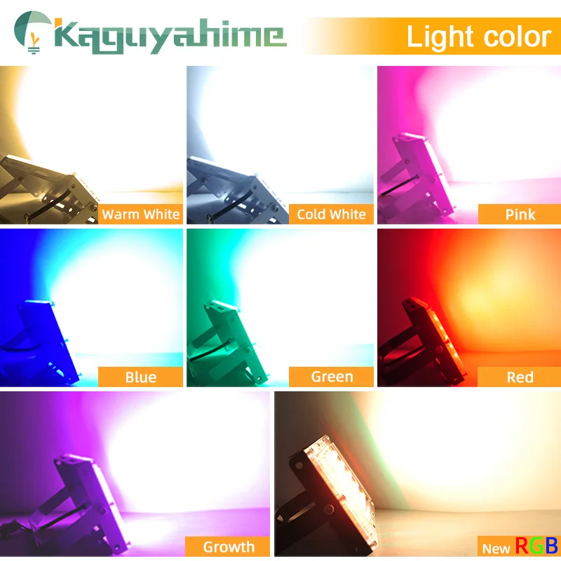 Фонасветильник светодиодный с дистанционным управлением 50 Вт RGB 100 220 В |