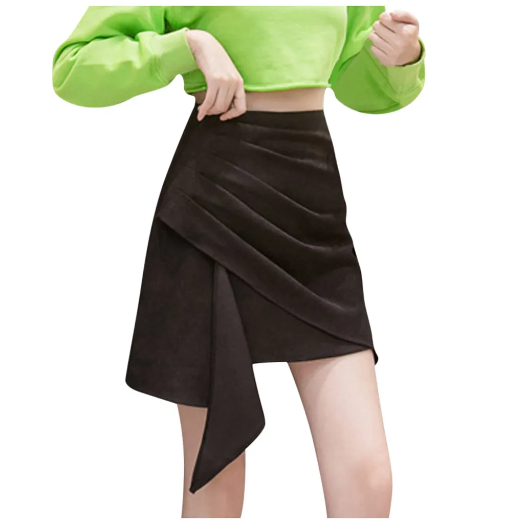 

Fashion Ladys Leather Skirt High Waist Ball Gown Skirt Solid Casual Base Skirt Cutesweetladiesplaidminiskirt #g