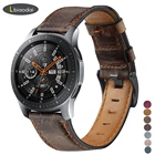 Ремешок из натуральной кожи для samsung Galaxy watch 46 мм ремешок gear S3 frontier браслет 22 мм ремешок для часов huawei watch 2 gt ремешок 46 мм