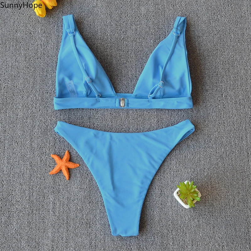 

Bikini 2021 Micro Sexy Swimsuit Women Push Up Swimwear Two Piece Bikini Set Solid Bather Bathing Suit Swim Suit Female