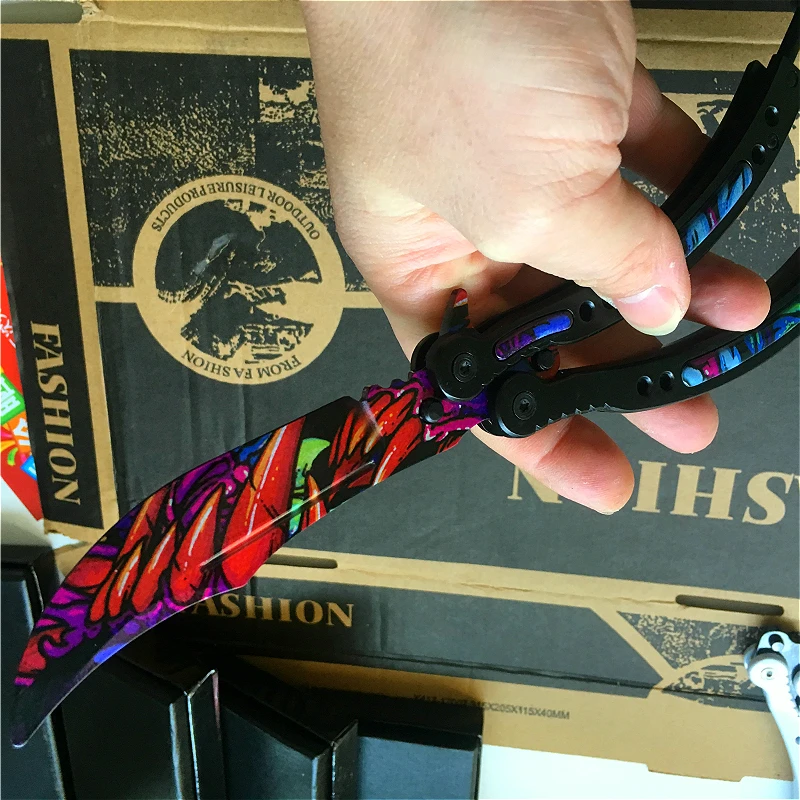 Складной тренировочный нож бабочка 22 вида|Ножи| |