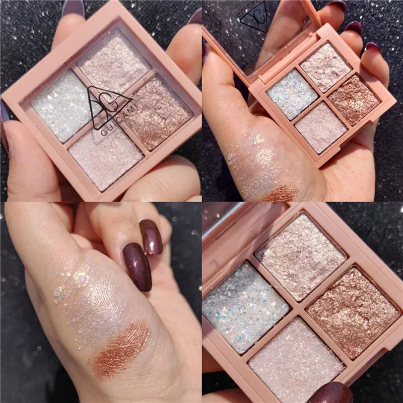 Новинка 2020 очаровательные тени для век 4 цвета палитра макияжная матовые