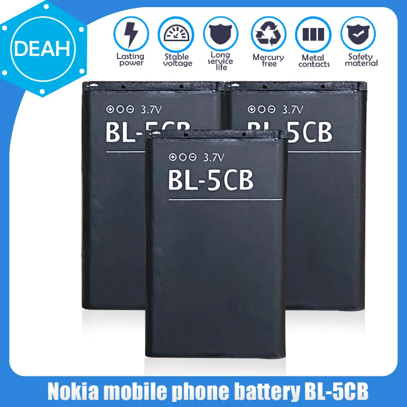 1200 мА · ч BL-5CB BL5CB запасная литиевая батарея для телефона Nokia 100 101 103 105 109 111 113 1000 1280