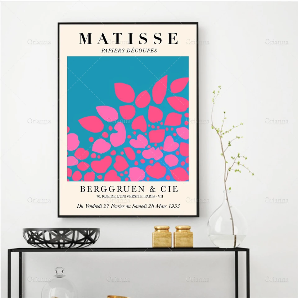 

Henri Matisse inspired Poster, Cut outs, Modern Art, Housewarming Birthday Gift Idea - Wall Art Poster Print -Canvas Painting