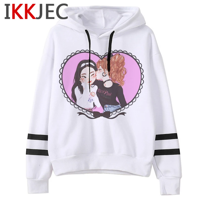 Черный розовый в вашем районе Kawaii Толстовка для женщин/мужчин Kill This Love милый Свитшот Дженни Jisoo Лиза Роза квадратная толстовка женская/Мужская - Цвет: 2352