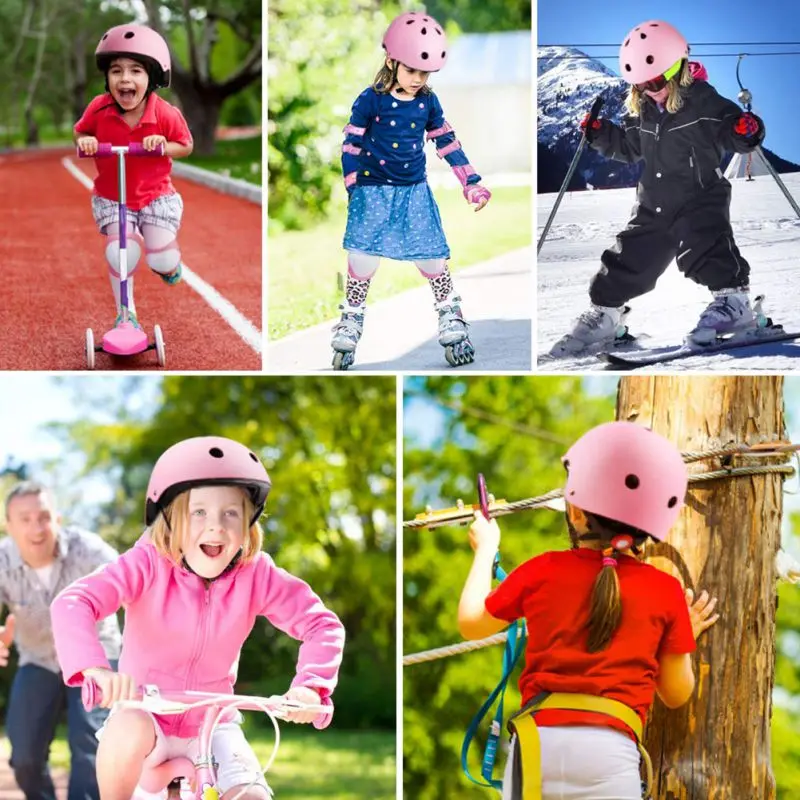

7PCS Children Scooter Bike Bicycle Helmet Protective Gear Kids Outdoor Sport Cycling Roller Skating Knee Elbow Protector Set