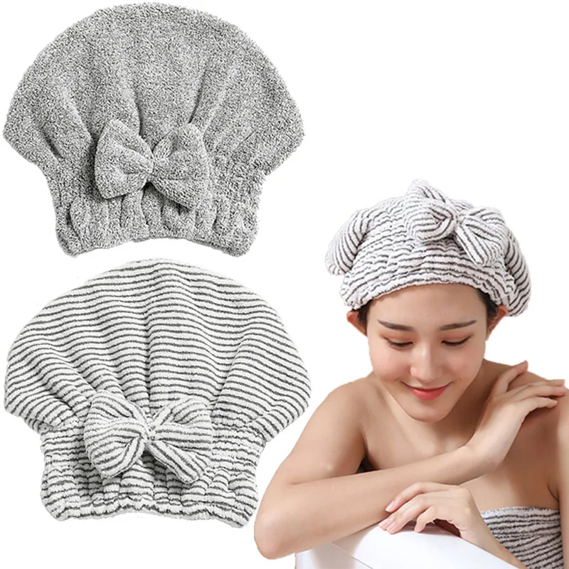 Угольное бамбуковое волокно для сушки волос Головные уборы шапочка полотенце