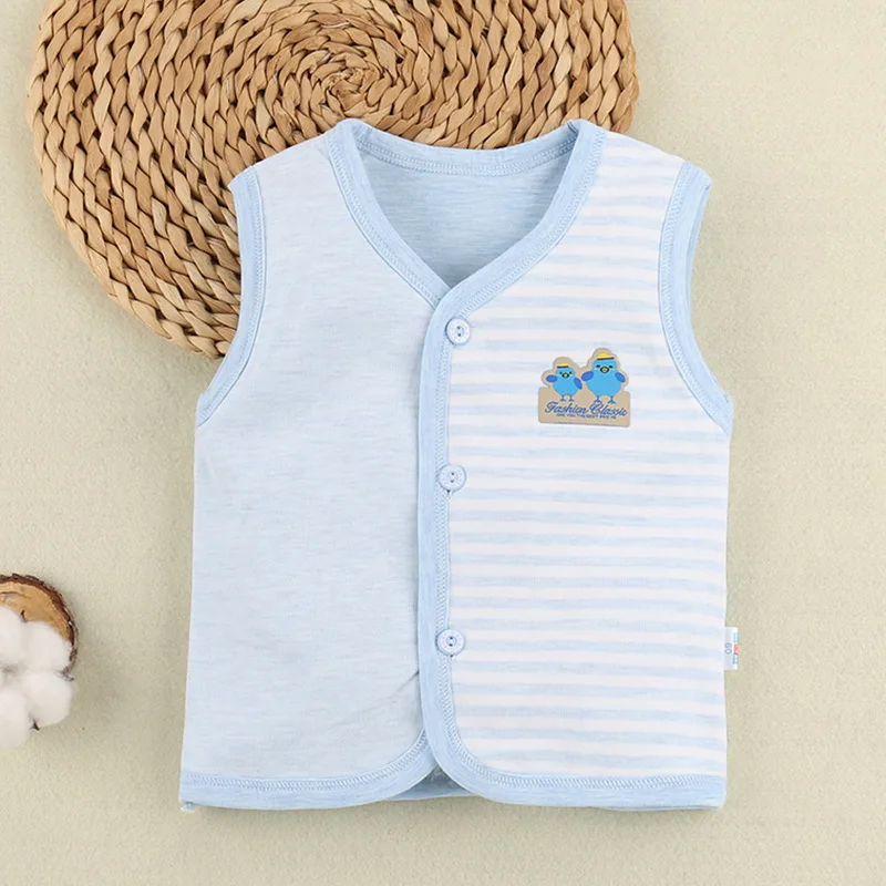 Весна Осень 2020 детская одежда жилет без рукавов в полоску для маленьких девочек и