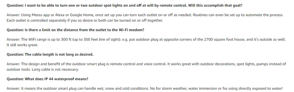 Смарт WiFi Открытый штекер, IP44 водонепроницаемый, Alexa& Google Assistant& IFTTT& SmartThings& алиса яндекс, приложение дистанционного управления Meross MSS620EU