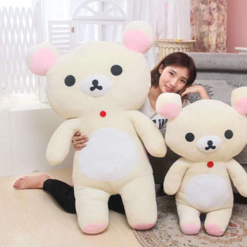 Большой размер мультфильм Аниме Rilakkuma плюшевые игрушки медведь мягкие животные