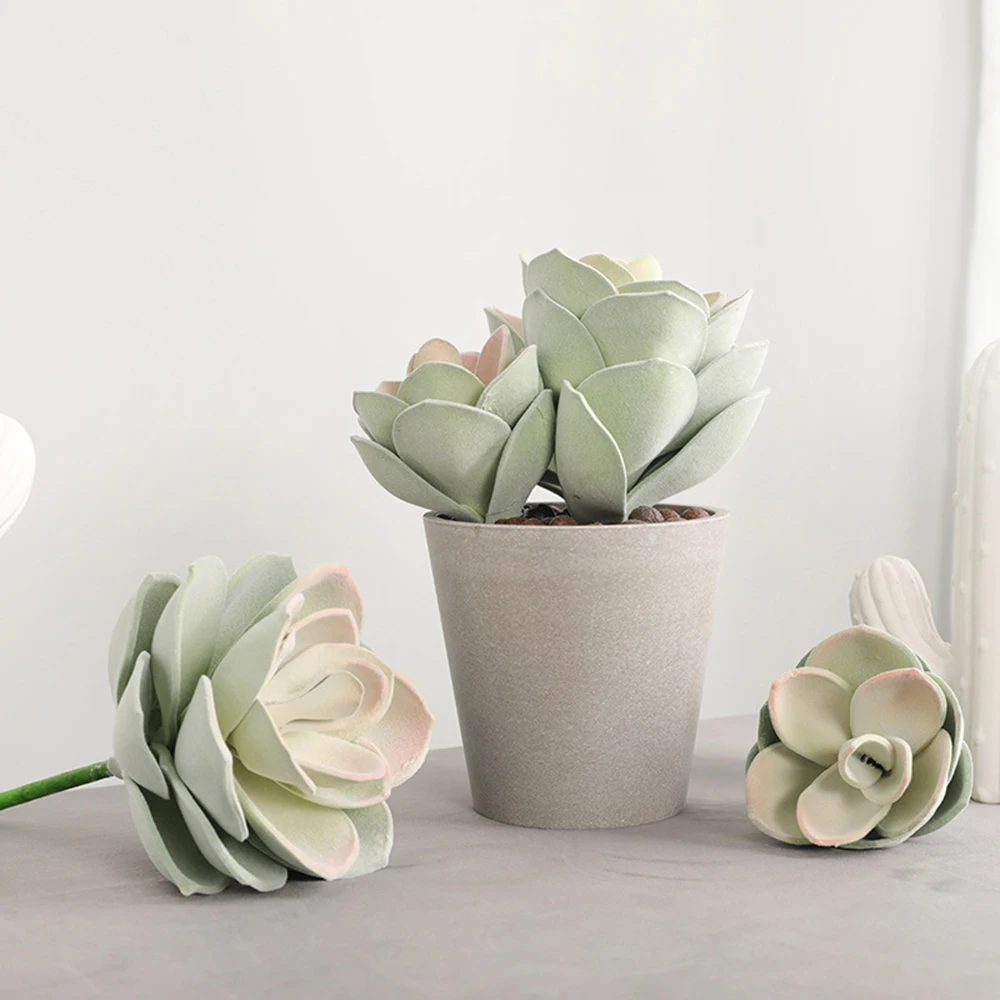 Домашнее моделирование суккулент украшения стен поддельные цветочные горшки