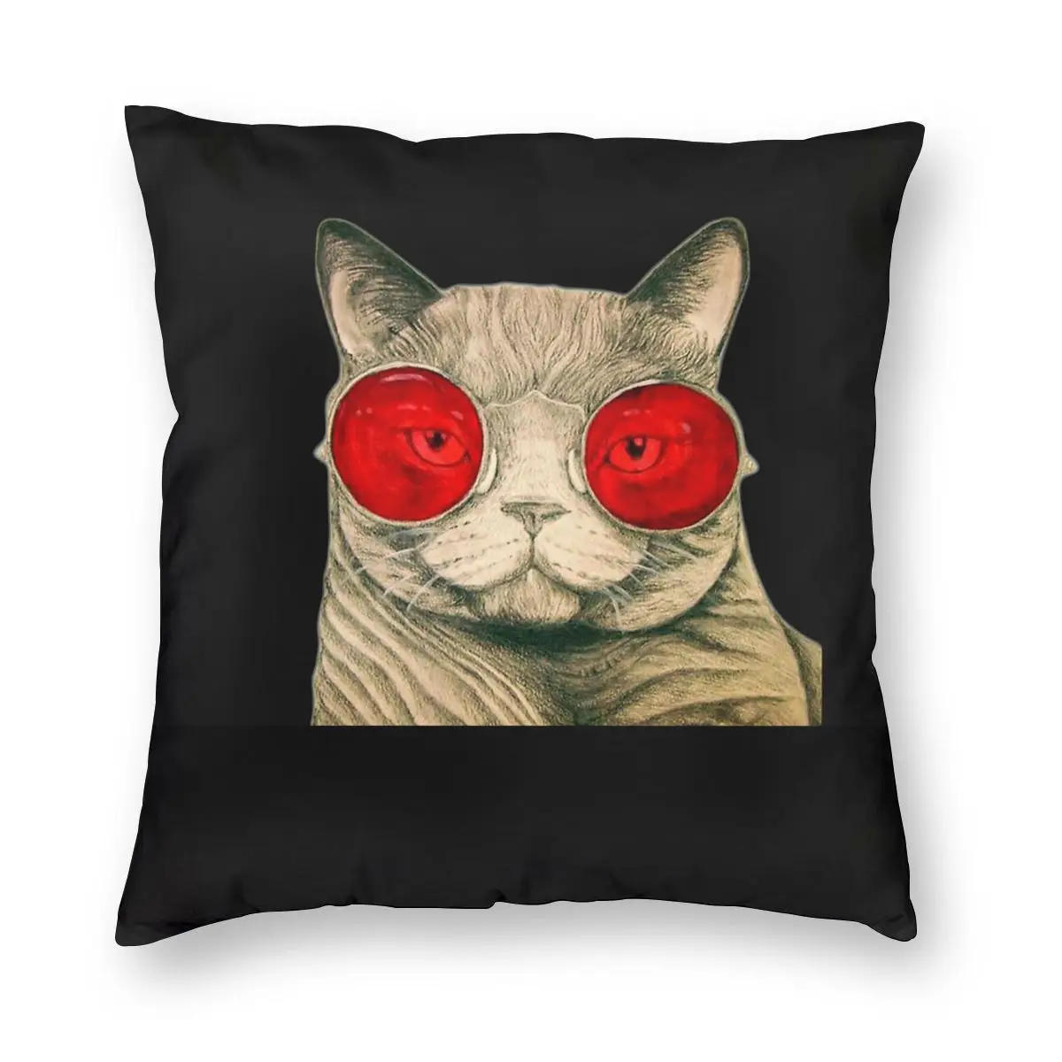 

Психоделическая наволочка в виде кошки, декоративная подушка, модная наволочка в стиле хиппи