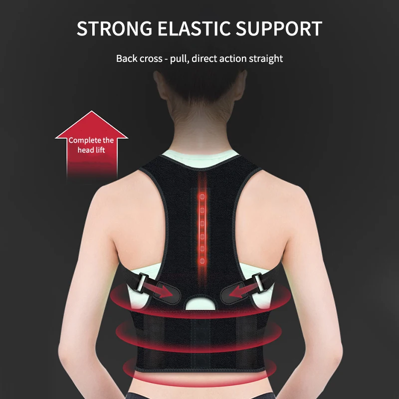 Регулируемый ортопедический поддерживающий пояс для спины Корректор осанки