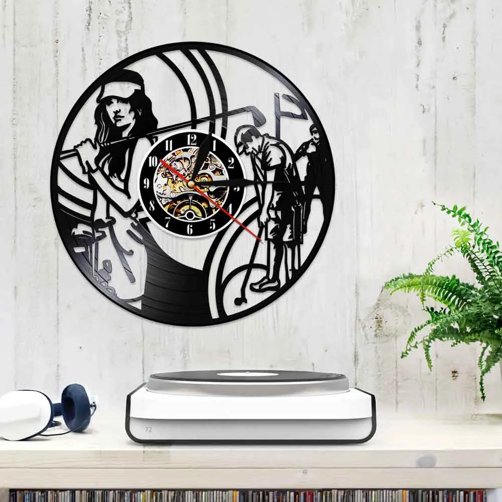 Настенные часы для игры в гольф Декоративные Современные настенные 3d с виниловой