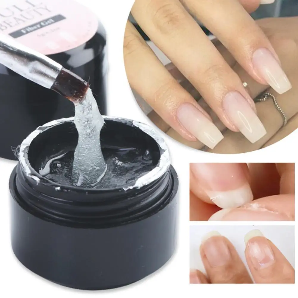 

5ml Fiber Gel Polish Fiberglass Extension Building Repair Off Varnish Nails Gel Soak UV Tips Broken Gel Nail UV Extend L4V0