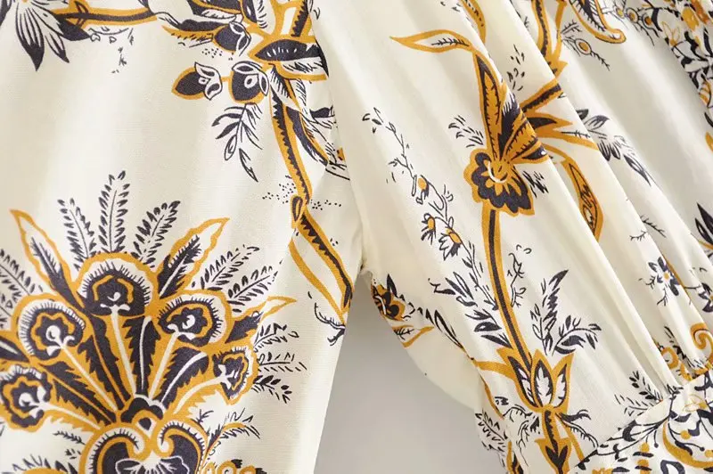 Boho королев для женщин на шнуровке с цветочным принтом пляжное длинное платье в