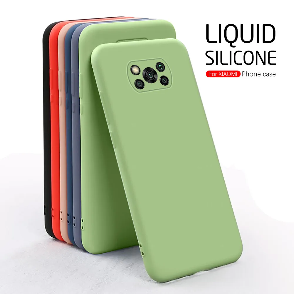

colorful liquid soft silicone phone cover for xiaomi pocophone poco x 3 pro x3 nfc m3 f3 case pocox3 little poko x 3 coque funda